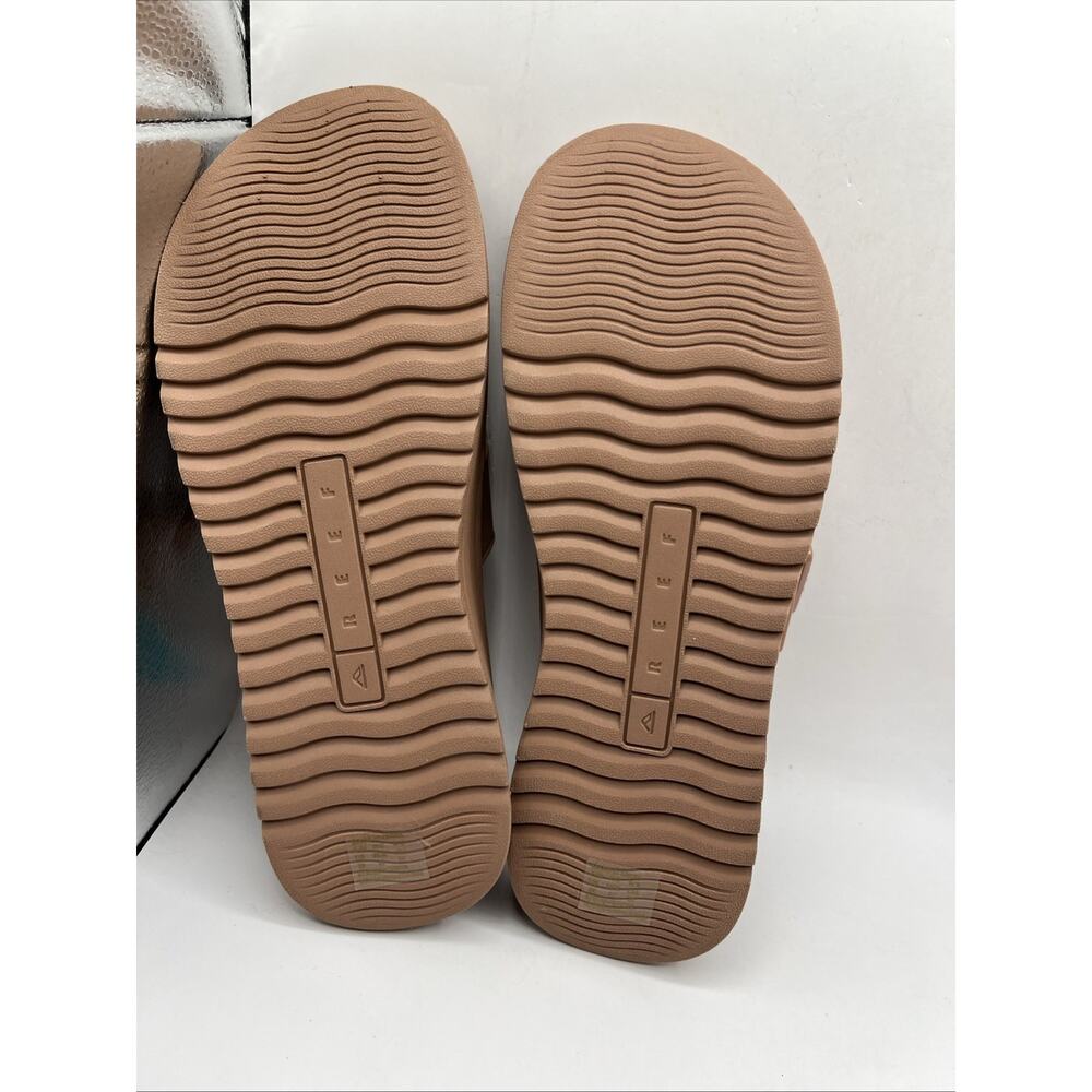 Reef Vista Capri Sandals Womens Slide Double Strap Comfort Sz US 10 Tan Brown - Picture 6 of 10